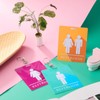 Outus Bathroom Pass Restroom Pass Keychain Restroom Keychain with Key