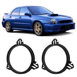 2 Pieces Car Door Speaker Spacer Adapter Bracket, 6.5 Inch Black Door Speaker Adapter Spacer Rings Replacement for Subaru Impreza Forester