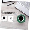 Mobestech Brass Coasters for Drinks Round Heat Resistant Coasters Protect