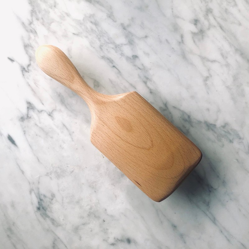 CRISTILE Paddle Brush, Natural Solid Wood, Hair Brush, Scalp Brush