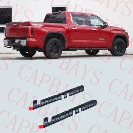 Toyota 2 x "LIMITED" BLACKOUT EMBLEM OVERLAYS  Fits 2022 TUNDRA  OEM TOYOTA