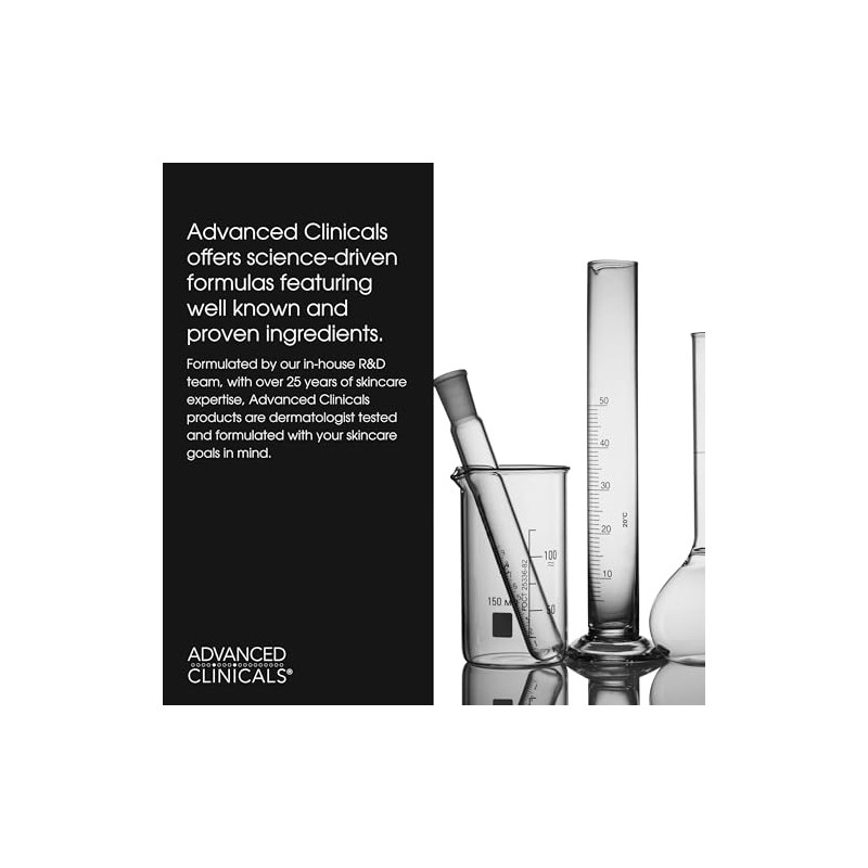 ADVANCED CLINICALS SUERO FACIAL RETINOL ANTI-ARRUGAS CON GLICERINA, ALOE VERA