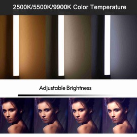 RGB LED Tube Light 2500K/5500K/9900K Photography Handheld LED Video Lighting Wand Stick Rechargeable Tube Light for Video Shooting