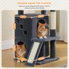 PETEPELA Cat Tree for Indoor Cats, 34.6" Small Cat Tower