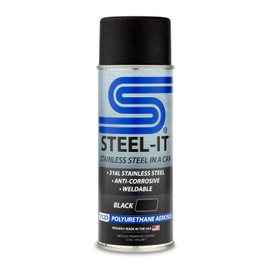 Steel-It 1012D Polyurethane, Industrial Paint Coatings, Weldable, Easy to Apply - Black (3 Pack)