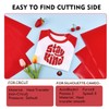 Tintnut Red Heat Transfer Vinyl,6 Sheets 12" x 10" HTV