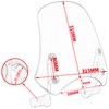 Motorcycle Windshield Deflector with Bracket Double Bubble Windscreen Fit for