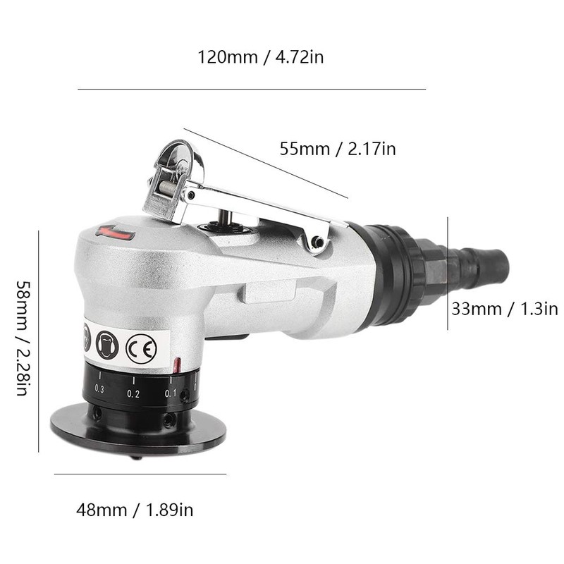 Pneumatic Chamfer Machine Mini 45° Arc Burr Trimming Straight Air