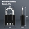 Combination Lock, 4 Digit Combination Lock, Heavy Lock with Combination