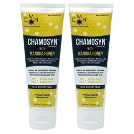 Chamosyn-SC0125W Moisture Barrier Ointment Skin Protectant with Aloe, Chamomile & Manuka Honey 4 oz Tube - Pack of 2
