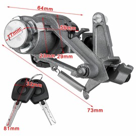 Bohaner Tailgate Rear Boot Lock Barrel 2 Keys for Seat Arosa VW Golf MK3 MK4 1J6827297K 1J6827297G 1J6827297C 1J6827297D