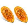 Partsam For Freightliner Cascadia Amber LED Side Marker Turn Signal