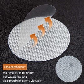 Secopad Original Bathtub Non-Slip Stickers for Tub & Shower Floor, Strong Anti-Slip Shower Stickers with Scraper Ideal for Families with Kids, Adults & Seniors, 12 PCS (Clear)