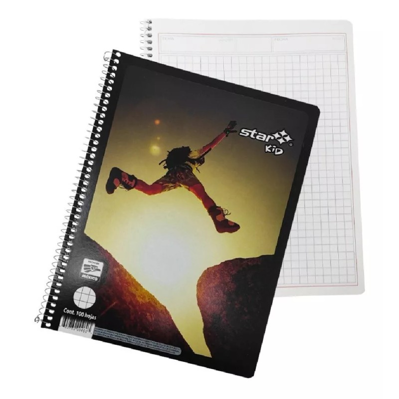 Estrella 5 Cuadernos Profesional 100 Hojas Star Kid Cuadro Grande