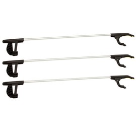 3 x Aluminium Grabber Rubbish Tongs Grab Arm Grab Tongs Rubbish Bin 76 cm Magnet
