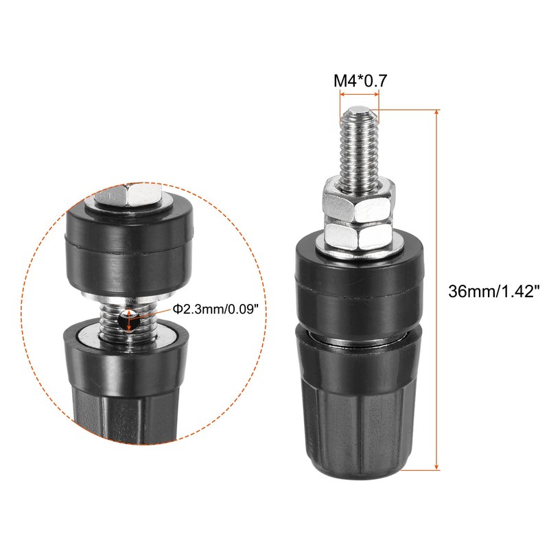 Rebower Amplifier Binding Post Copper Terminal Socket, [for Speaker, Battery
