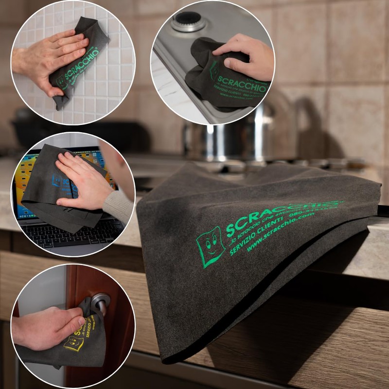Scracchio Microfiber Cloth Car, Glass and Home Cleaning, Magic Cleaning