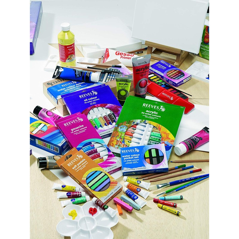 Reeves Gouache Colour Tube Set, 10 ml - 12 Pack