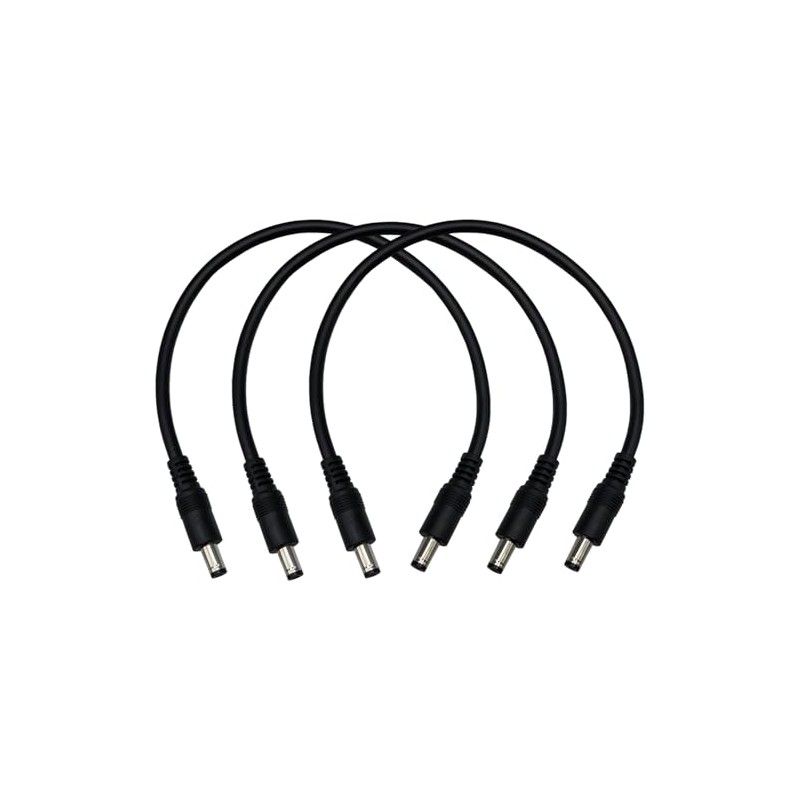 DC 5.5mm×2.1mm Power Cable,18AWG Male to Male 1-36V Extension Cable,10A