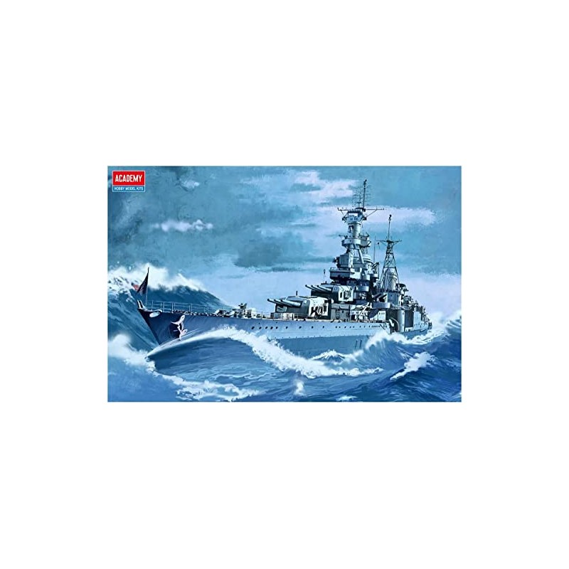 Academy Plastic Model 1/350th Scale USS CA-35 Indianapolis Military Ship