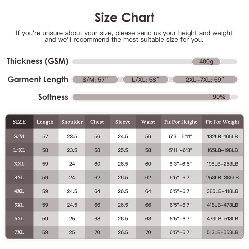 FashGudim 400g Mens Plush Robe with Hood Full Length Winter