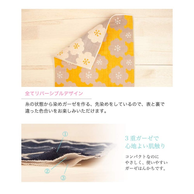 Individually Wrapped, Imabari Towel Handkerchief 10-Piece Set, 3-Ply Gauze, Bulk