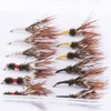 BASSDASH Trout Fly Fishing Flies Tenkara Wet Dry Flies Nymphs