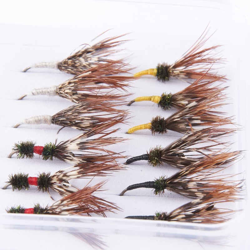 BASSDASH Trout Fly Fishing Flies Tenkara Wet Dry Flies Nymphs