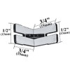 6 pcs Valance Corner for Horizontal and Venetian Blinds Hidden