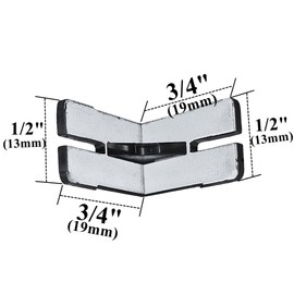 6 pcs Valance Corner for Horizontal and Venetian Blinds Hidden Corner Connector Clip for The Valance with a Groove in The Back