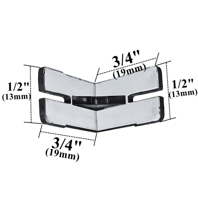 6 pcs Valance Corner for Horizontal and Venetian Blinds Hidden