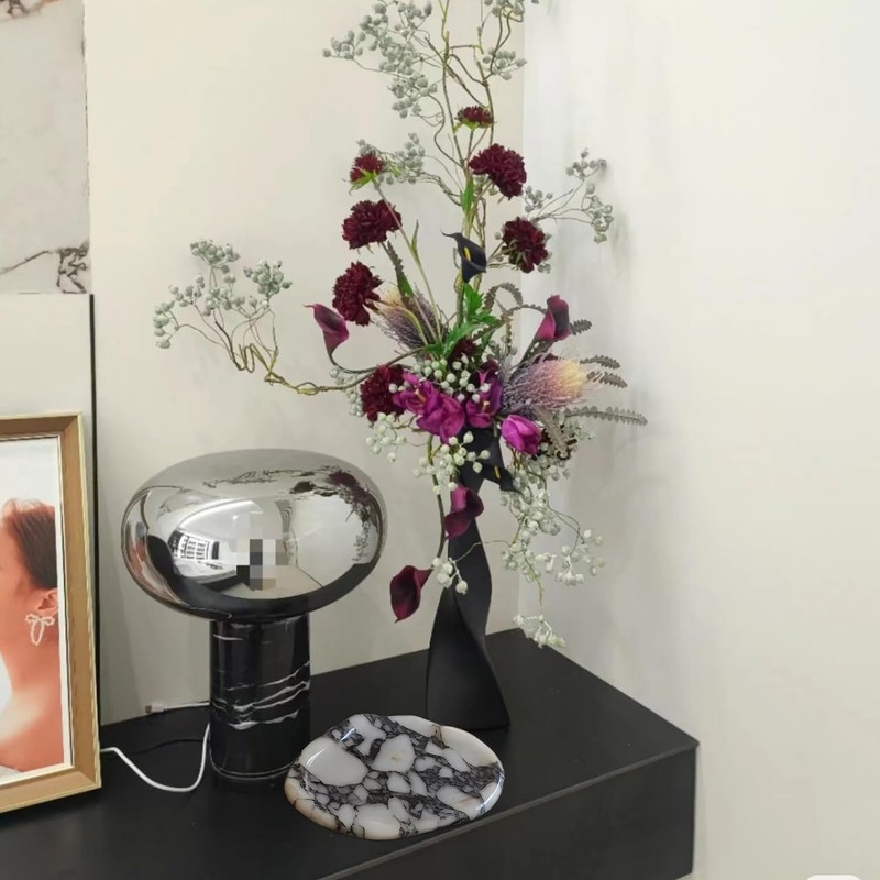 Artisanal Abode Real Luxurious Natural Marble Vanity Tray Genuine Marble