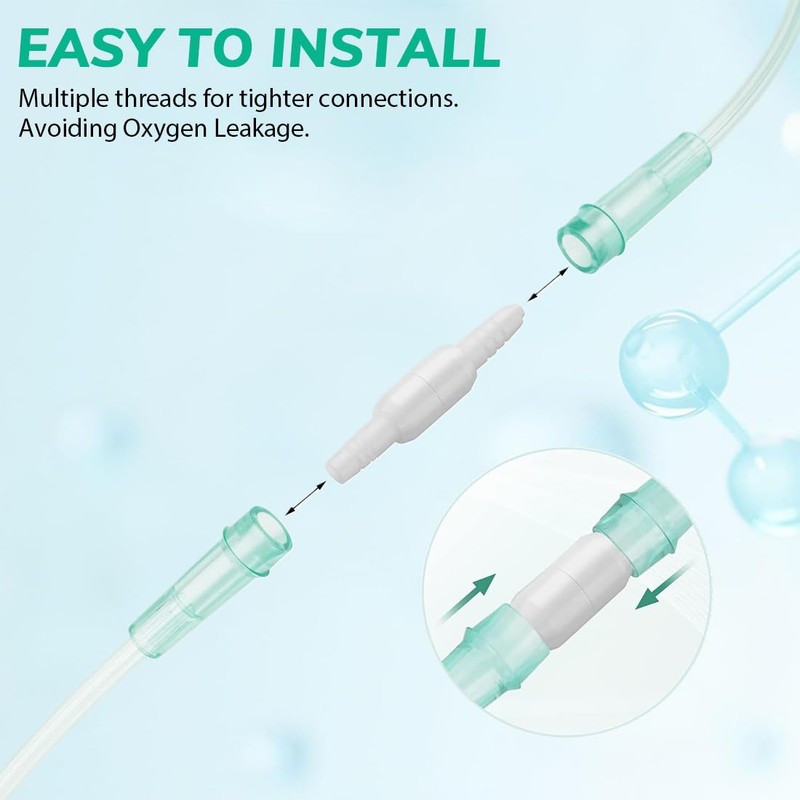 JEYORZY 5 Pack Oxygen Hose Connector, Rotating Hose Connector, Swivel