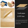 Blisstime 50 Pack Kraft Stand Up Zip Lock Pouch Bags,