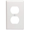 Leviton 10 pack 1-Gang Wallplates, Duplex Receptacle, 88003-WMP, White