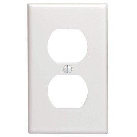 Leviton 10 pack 1-Gang Wallplates, Duplex Receptacle, 88003-WMP, White