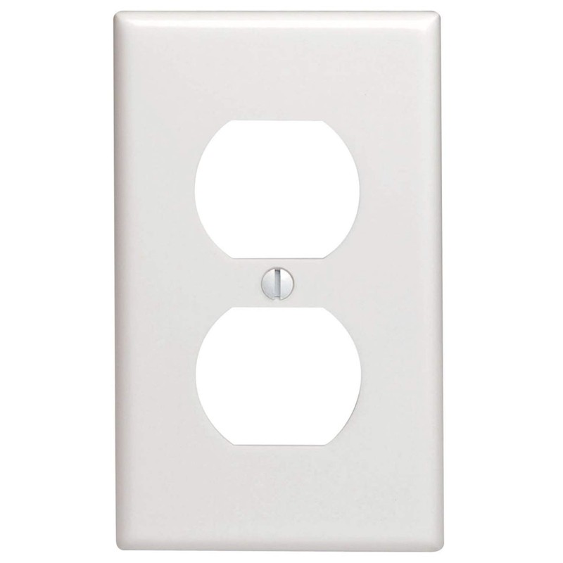 Leviton 10 pack 1-Gang Wallplates, Duplex Receptacle, 88003-WMP, White