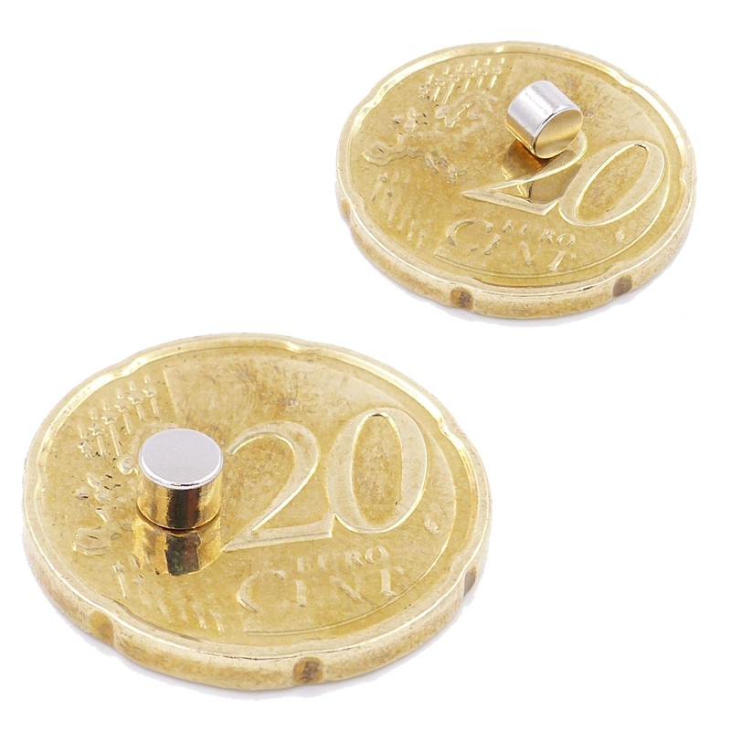 Brudazon 10 Mini Disc Magnets 4 x 3 mm N52