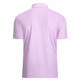 Alex Vando Mens Golf Shirt Moisture Wicking Classic Print Golf Shirts for Men,Pink Dots,L