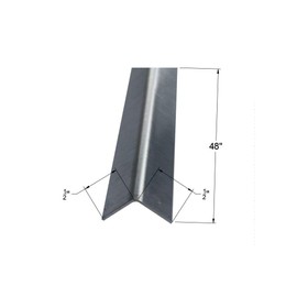 Brushed 304 Stainless Steel Corner Guards, 48" Wall Protectors, 20ga & 16ga, Available in 1/2" to 4", Multi-Pack Options (1, 2, 5, or 10) (10, 1/2 x 1/2, 20ga, No Hug Edges)