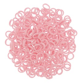 Pack of 200 Small Hair Bobbles for Girls, Elastic Hair Bobbles, Ponytail, Colourful, Mini Headband for Baby, Toddlers, Girls (Red)