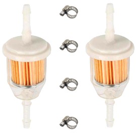 Jerkfily (2-Pack) AM116304 Fuel Filter 25 050 22-S for John Deere Kohler AM125424 120-436 GY20709 For 1/4" and 5/16" Fuel Line Replaces 71-5960 120-436 GY20709 38666 149-2206-01 21541500 98021