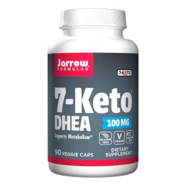 Suplemento 7-Keto DHEA 100 mg Jarrow – Apoyo al Metabolismo y Control de Peso – 90 Cápsulas Veganas Sabor Natural