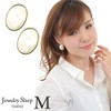 Jewelry Shop M e0101 Pearl, Oval Simple Earrings, Pearl