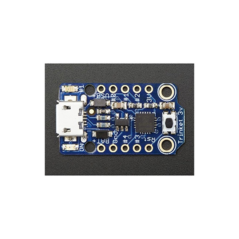 Adafruit Trinket - Mini Microcontroller - 3.3V Logic - MicroUSB