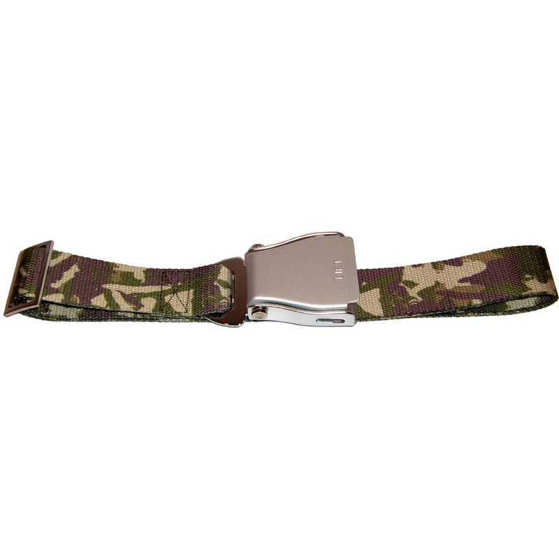 Skybelt Aircraft Belt Silver/Camouflage Airline Seat Belt, camouflage