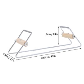 QANYEGN Bead Loom, DIY Creation and Fun Bead Loom Kit, Stainless Steel Bead Loom for Bracelets, Necklaces, Belts, and More(Silver and White)