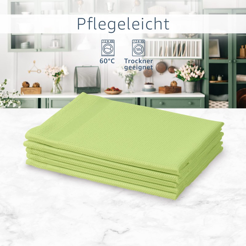Amago - Pack of 5 Glass Cloths 45 x 65