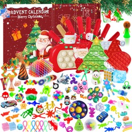 Fidget Advent Calendar 2024, Fun and Exciting Countdown for Children Toy Perfect for Children Holiday Countdown Stress Relief and Entertainment Fidget Toy Surprise Gifts Calendar