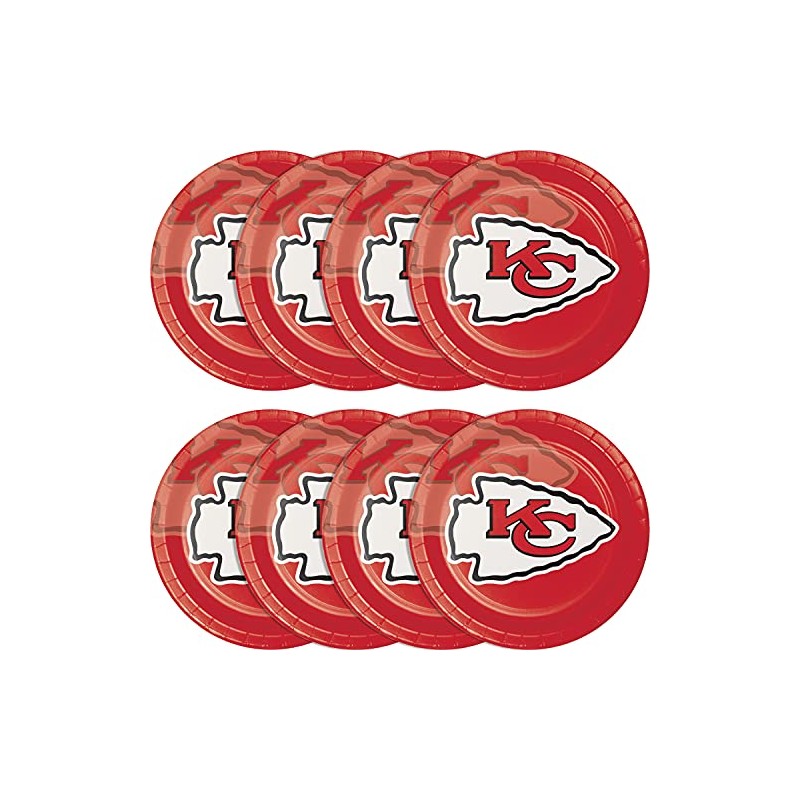 Creative Converting 8 Count Kansas City Chiefs Paper Dinner Plates
